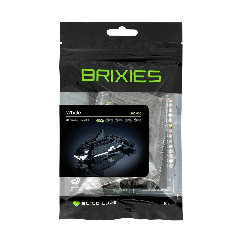 Brixies Whale Mini Building Set